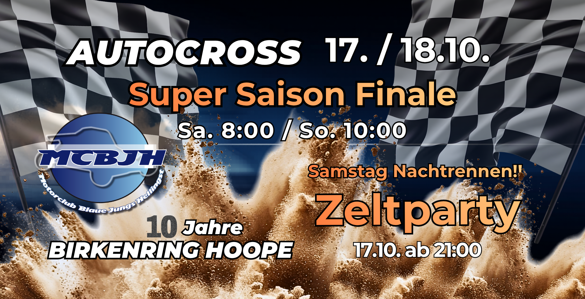 Banner 34,2 x 17,5 cm Autocross SSF 2026